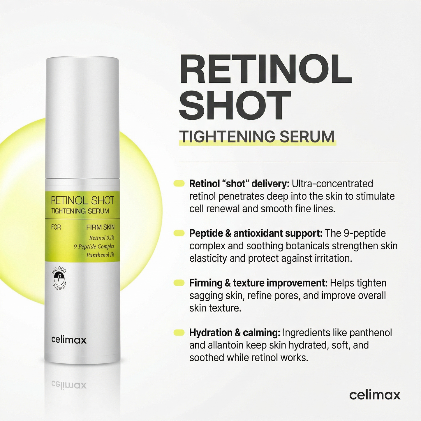 Celimax – The Vita A Retinol Shot Tightening Serum - 30ml