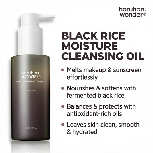 Haruharu Wonder – Black Rice Moisture Deep Cleansing Oil- 150ml