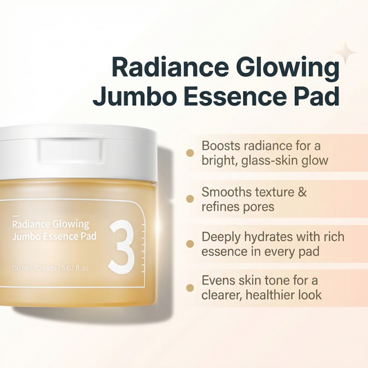 Numbuzin – No.3 Radiance Glowing Jumbo Essence Pad