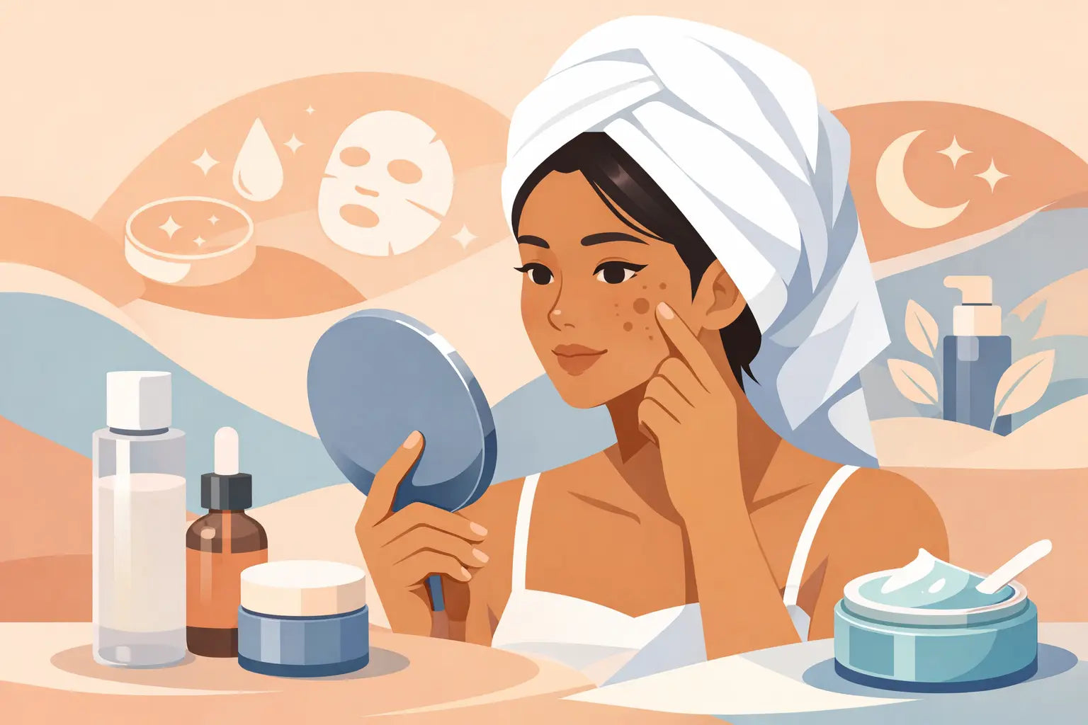 K Beauty Routine Example for Dark Spots