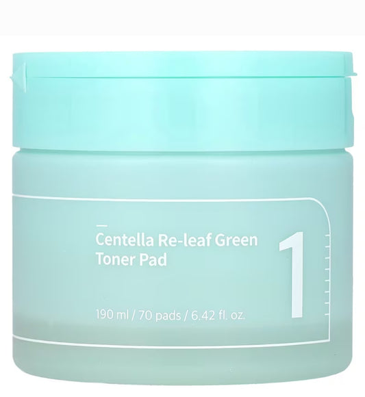 Numbuzin – No.1 Centella Re-Leaf Green Toner Pad- 190ml/ 70 pads