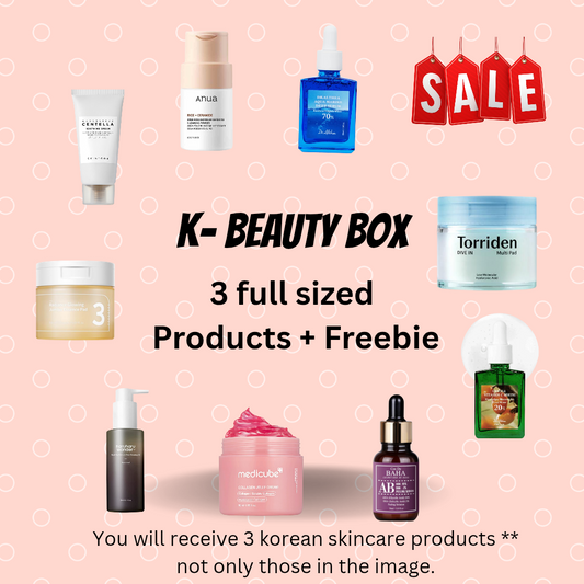 K-Beauty Skincare Box – Personalised for Your Skin Type (3 Full-Size Products + Freebie + Free UK Shipping)