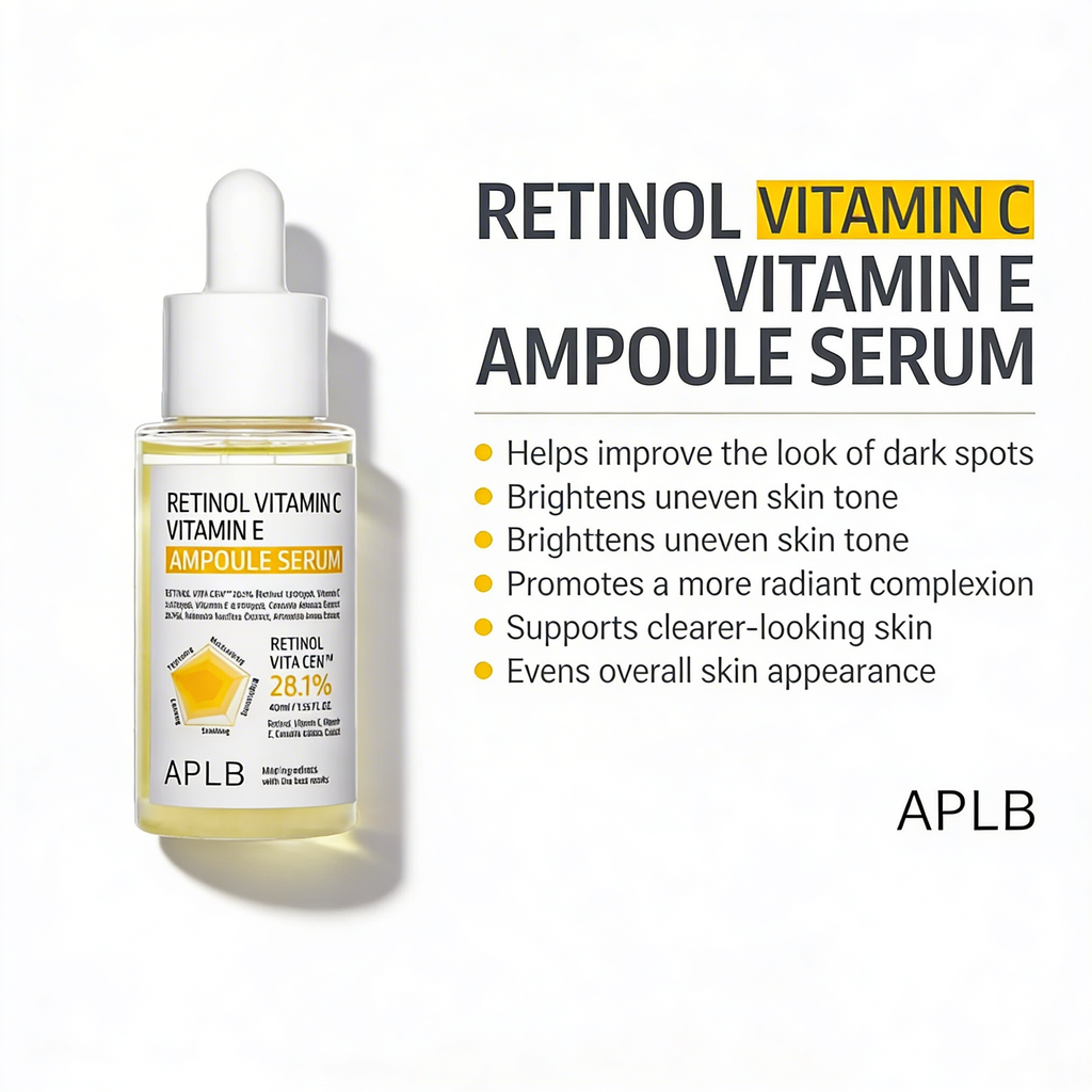 APLB – Retinol Vitamin C Vitamin E Ampoule Serum, 40ml