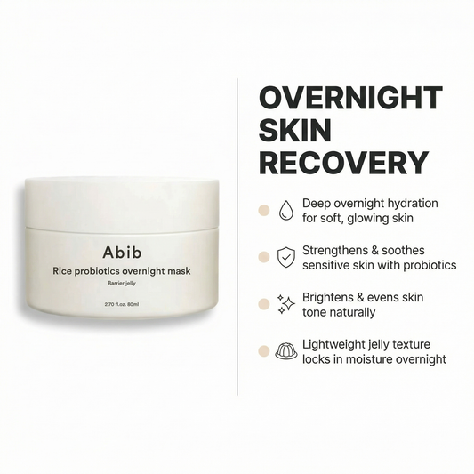 ABIB – Rice Probiotics Overnight Mask Barrier Jelly 80ml